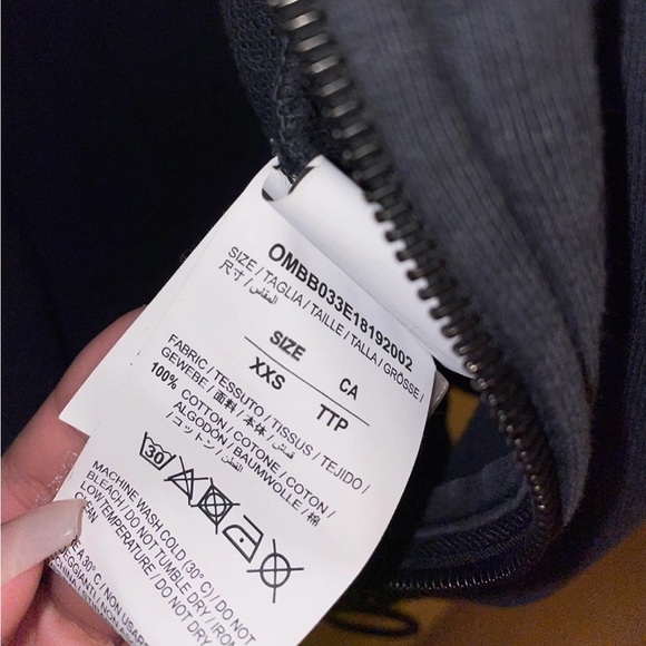 OFF-WHITE 3D Marker Diag Zip Up Hoodie - Picture 4 of 5